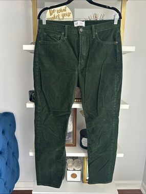 GAP Deep Forest Green Corduroy Trousers 31 - 12R